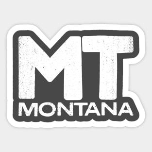 MT Montana State Vintage Typography Sticker